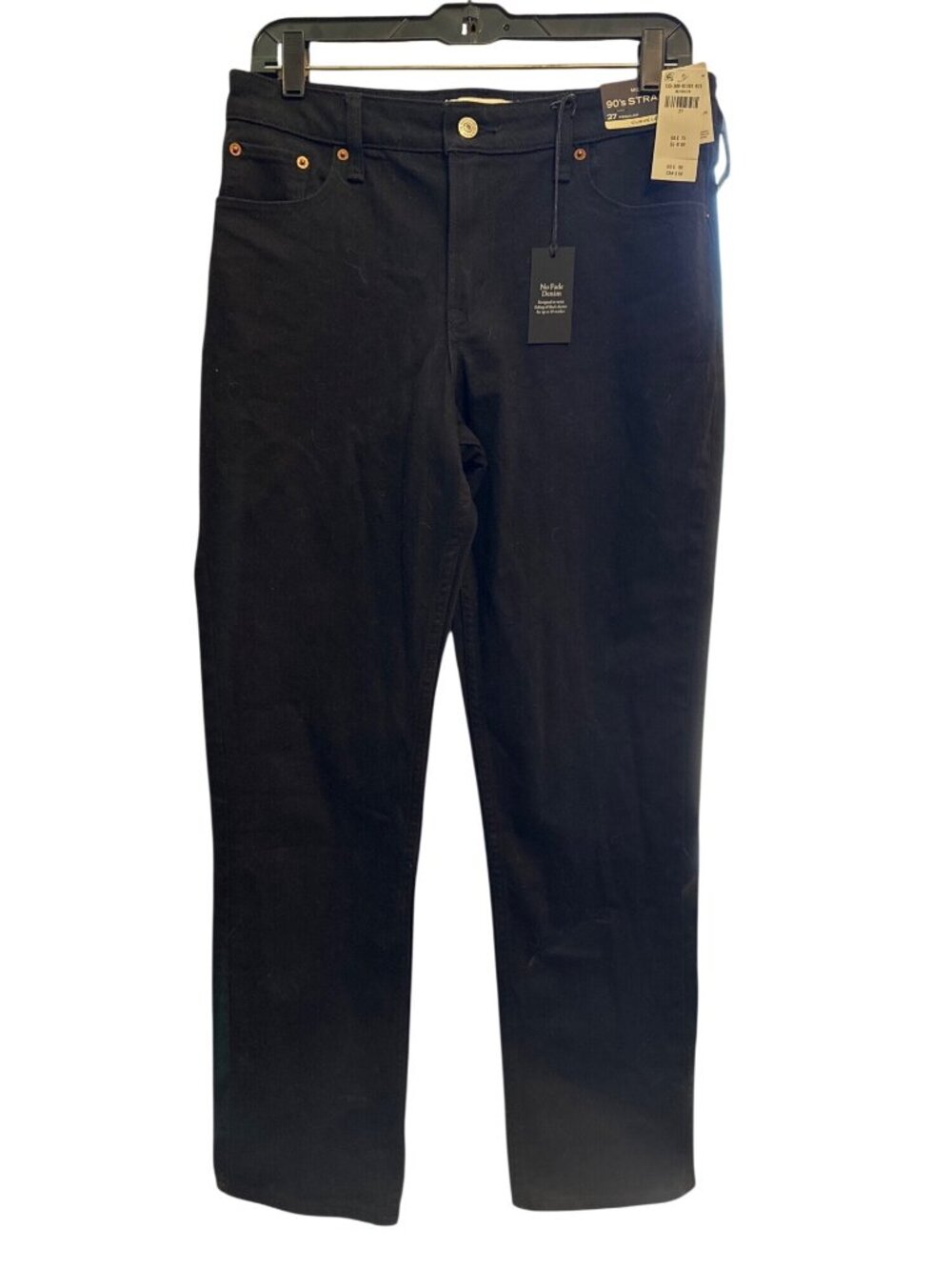 NWT Abercrombie & Fitch Sz 27 Mid Rise Black Jeans